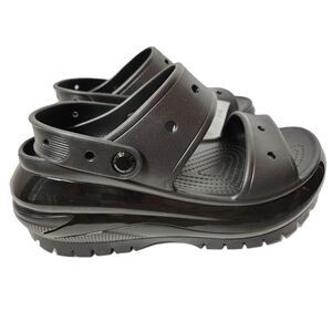 Crocs Mega Crush Sandal | Women's size 9 | Black
